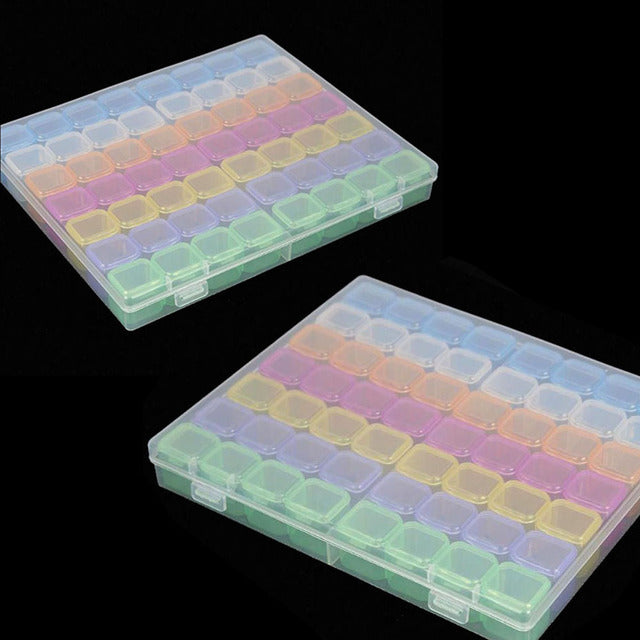 56/28 Grids Dismountable For Diamond Embroidery Accessories Diamond Painting Storage Boxes Cross Stitch Cases Storage Organizer