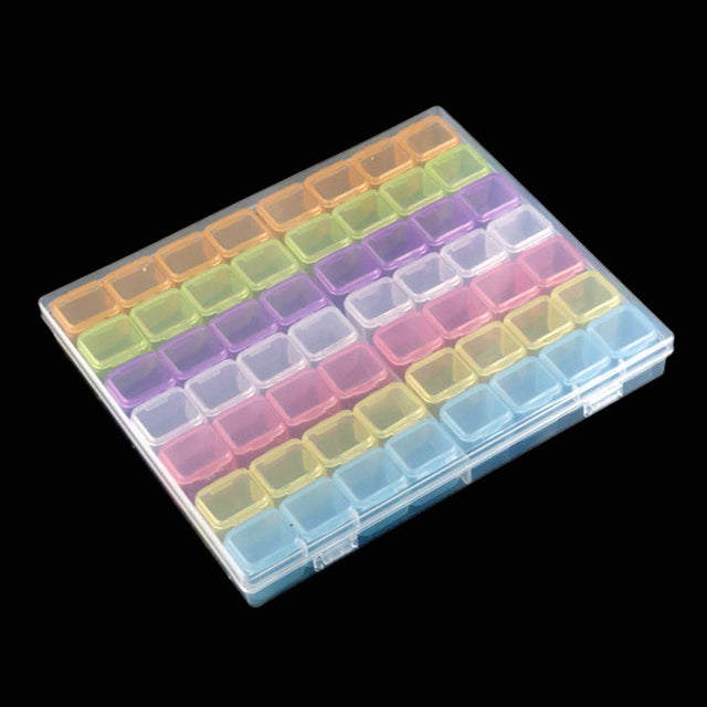 56/28 Grids Dismountable For Diamond Embroidery Accessories Diamond Painting Storage Boxes Cross Stitch Cases Storage Organizer