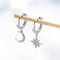 2020 New Crystal Flower Drop Earrings for Women Fashion Jewelry Gold colour Rhinestones Earrings Gift for Party Best Friend