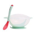 Baby Sucker Bowl Children's Tableware Baby Learning Dish with Bowl Set PP Temperature Sensing Baby Feeding Bowl Spoon Dishes