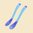 Baby Sucker Bowl Children's Tableware Baby Learning Dish with Bowl Set PP Temperature Sensing Baby Feeding Bowl Spoon Dishes