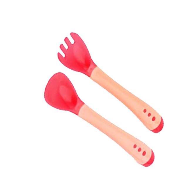 Baby Sucker Bowl Children's Tableware Baby Learning Dish with Bowl Set PP Temperature Sensing Baby Feeding Bowl Spoon Dishes