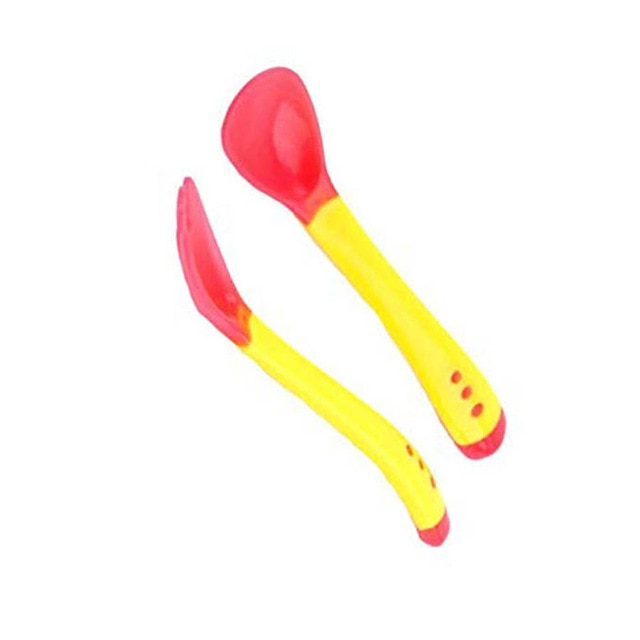 Baby Sucker Bowl Children's Tableware Baby Learning Dish with Bowl Set PP Temperature Sensing Baby Feeding Bowl Spoon Dishes