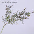 45cm Nordic Wind Artificial Plants Bunch Eucalyptus Money Leaf Home Wedding Deco Flower Arrangement Photography Props Gray Green