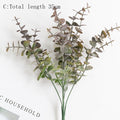 45cm Nordic Wind Artificial Plants Bunch Eucalyptus Money Leaf Home Wedding Deco Flower Arrangement Photography Props Gray Green