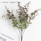45cm Nordic Wind Artificial Plants Bunch Eucalyptus Money Leaf Home Wedding Deco Flower Arrangement Photography Props Gray Green