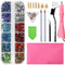2000Pcs-9600Pcs/box Hot Fix Rhinestones Set/EU or US PLUG Hotfix Applicator Hot Fix Crystal Glass Rhinestone Iron-on Wand Strass