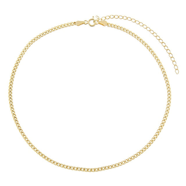 CANNER Stars Moon Real 925 Sterling Silver Necklace For Women 2020 Jewelry Pearl Fancy Diamond Chain Choker Necklace Bijoux