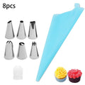 50 Silicone Pastry Bag 48 Stainless Steel Nozzle DIY Cake Decorating Tip Set Mouth Icing Piping Cream Cookie Baking Decor Tools