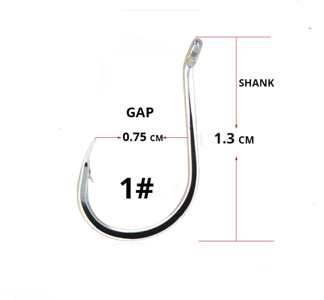 50pcs/ Lot octopus Fishing Hooks High Carbon Chmical Sharpen Barbed Circle Hook Tackle Set 5C Point Hardness Supplier Fishhooks
