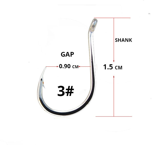 50pcs/ Lot octopus Fishing Hooks High Carbon Chmical Sharpen Barbed Circle Hook Tackle Set 5C Point Hardness Supplier Fishhooks