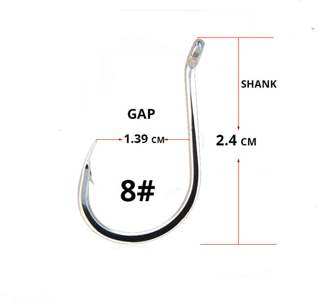 50pcs/ Lot octopus Fishing Hooks High Carbon Chmical Sharpen Barbed Circle Hook Tackle Set 5C Point Hardness Supplier Fishhooks