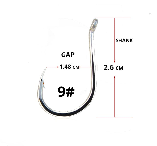 50pcs/ Lot octopus Fishing Hooks High Carbon Chmical Sharpen Barbed Circle Hook Tackle Set 5C Point Hardness Supplier Fishhooks