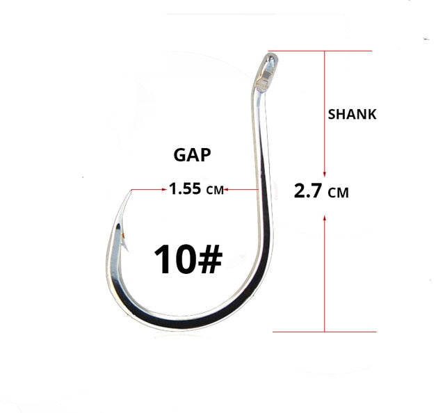 50pcs/ Lot octopus Fishing Hooks High Carbon Chmical Sharpen Barbed Circle Hook Tackle Set 5C Point Hardness Supplier Fishhooks