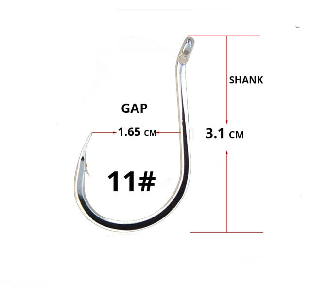 50pcs/ Lot octopus Fishing Hooks High Carbon Chmical Sharpen Barbed Circle Hook Tackle Set 5C Point Hardness Supplier Fishhooks