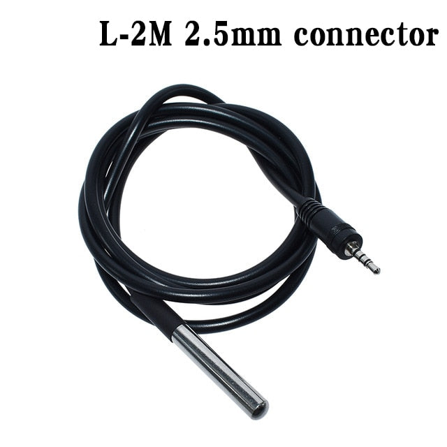 1PCS DS1820 Stainless steel package Waterproof DS18b20 temperature probe temperature sensor 18B20 For Arduino