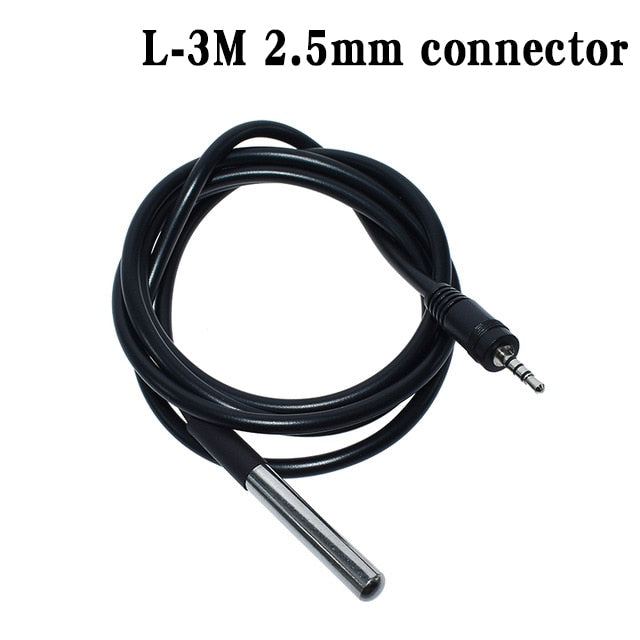 1PCS DS1820 Stainless steel package Waterproof DS18b20 temperature probe temperature sensor 18B20 For Arduino