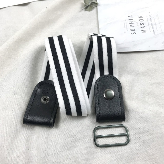Easy Belt No Buckle Mens Jeans Belts For Women Waist Elastic Ceinture Femme Stretch Cinturones Para Mujer Invisible Riem kids
