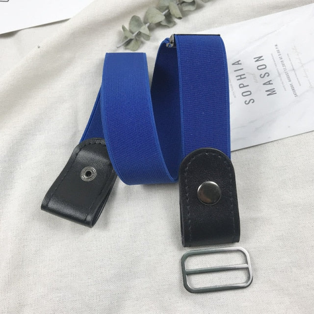 Easy Belt No Buckle Mens Jeans Belts For Women Waist Elastic Ceinture Femme Stretch Cinturones Para Mujer Invisible Riem kids