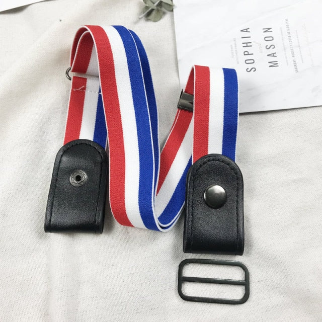 Easy Belt No Buckle Mens Jeans Belts For Women Waist Elastic Ceinture Femme Stretch Cinturones Para Mujer Invisible Riem kids