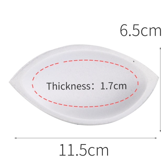 2pcs 1pair Sponge Inserts In Bra Padded for Swimsuit Breast Push Up Fill Brassiere Breast Patch Pads Women Intimates Accessories