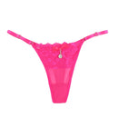 Women Lace Panties Thongs Pearl Pendant Lace Embroidery G-String T-Back Briefs Underwear Adjustable Ladies Panties Sexy Lingerie