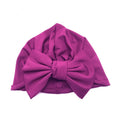 Baby Headband Hat Bowknot Print Cotton Stretchy Turban Headband Infant Head Wrap Beanie Hat Girls Headwear Baby Hair Accessories