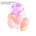 4D Transparent Baby Girl/Boy Bear Bubble Ball Birthday Party Blue/Pink Balloon Baby Shower Gender Reveal Decor DIY Gift Supplies