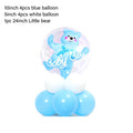 4D Transparent Baby Girl/Boy Bear Bubble Ball Birthday Party Blue/Pink Balloon Baby Shower Gender Reveal Decor DIY Gift Supplies