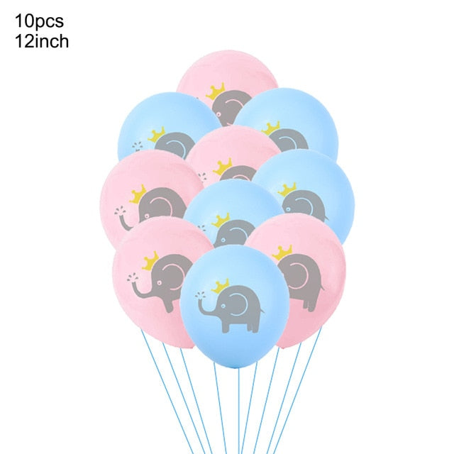4D Transparent Baby Girl/Boy Bear Bubble Ball Birthday Party Blue/Pink Balloon Baby Shower Gender Reveal Decor DIY Gift Supplies