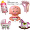 4D Transparent Baby Girl/Boy Bear Bubble Ball Birthday Party Blue/Pink Balloon Baby Shower Gender Reveal Decor DIY Gift Supplies