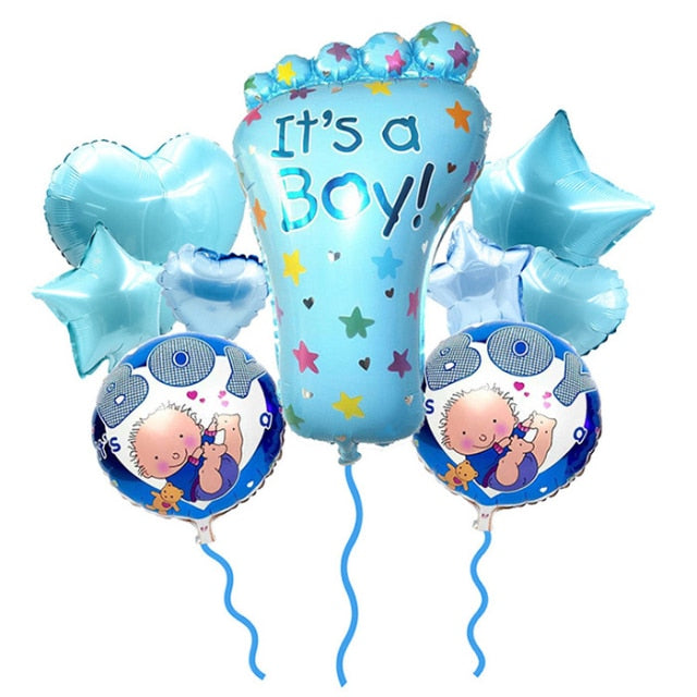 4D Transparent Baby Girl/Boy Bear Bubble Ball Birthday Party Blue/Pink Balloon Baby Shower Gender Reveal Decor DIY Gift Supplies