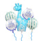 4D Transparent Baby Girl/Boy Bear Bubble Ball Birthday Party Blue/Pink Balloon Baby Shower Gender Reveal Decor DIY Gift Supplies