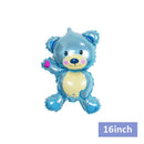 4D Transparent Baby Girl/Boy Bear Bubble Ball Birthday Party Blue/Pink Balloon Baby Shower Gender Reveal Decor DIY Gift Supplies
