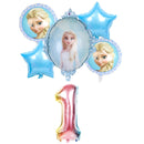 elsa Disney Frozen princess helium balloons 32inch number Baby shower girl foil globos birthday party decorations kids toys