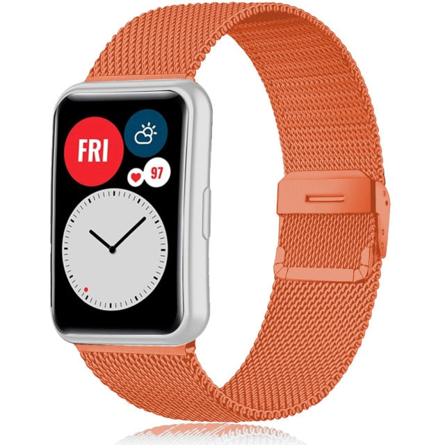 Milanese Band For Huawei Watch FIT Strap Accessories stainless steel metal buckle watchband bracelet Huawei Watch fit 2020 Strap