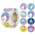 Unicorn Sticker 1 Inch Reward Cute Animals Sticker for Kids Classic Toy Decoration School Teacher Supplies Encouragement Sticker