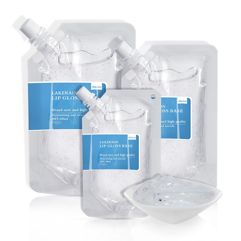 50/100/200ml DIY Lip Gloss Base Oil DIY Clear Moisturizing Lipstick Raw Material Gel Lipgloss Base Gel for Handmade Lip Gloss