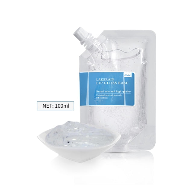 50/100/200ml DIY Lip Gloss Base Oil DIY Clear Moisturizing Lipstick Raw Material Gel Lipgloss Base Gel for Handmade Lip Gloss