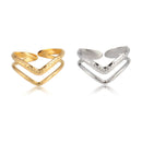 Snake Ring Stainless Steel Rings For Women Statement Ring Women's Rings Punk Open Finger Gold Color Geometry Ring Rings Jewelry