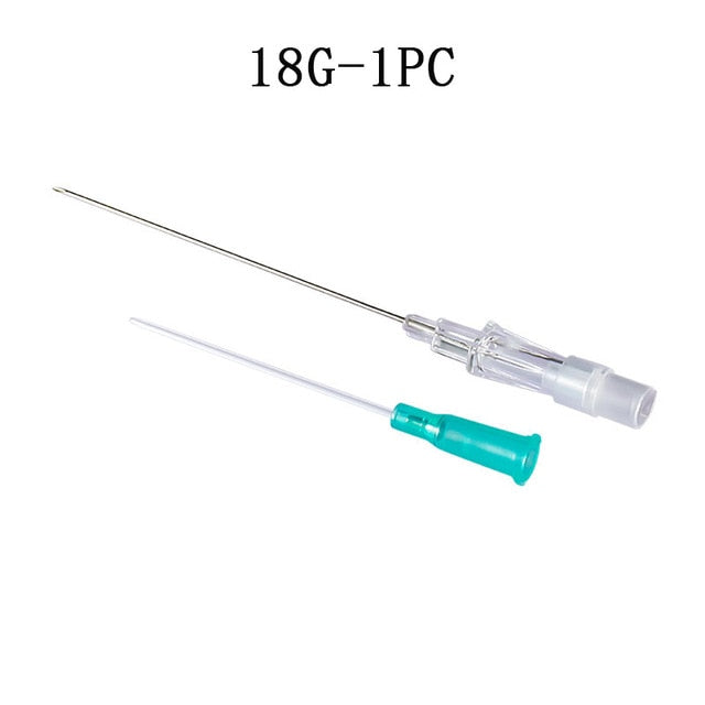 1-4pcs Body Piercing Needles Catheter Cannula Tools Kit Surgical Steel Sterilized Tattoo Needle Nose Lip Jewelry 14G 16G 18G 20G