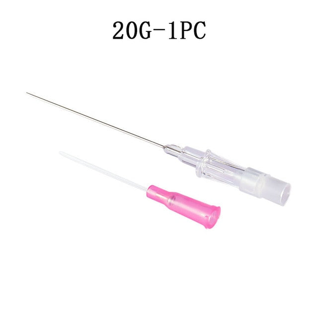 1-4pcs Body Piercing Needles Catheter Cannula Tools Kit Surgical Steel Sterilized Tattoo Needle Nose Lip Jewelry 14G 16G 18G 20G