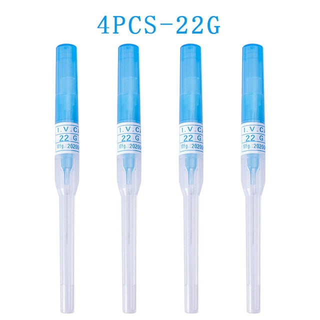 1-4pcs Body Piercing Needles Catheter Cannula Tools Kit Surgical Steel Sterilized Tattoo Needle Nose Lip Jewelry 14G 16G 18G 20G