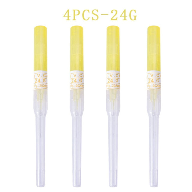 1-4pcs Body Piercing Needles Catheter Cannula Tools Kit Surgical Steel Sterilized Tattoo Needle Nose Lip Jewelry 14G 16G 18G 20G