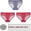 FINETOO 3PCS/Set Women Panties Sexy Mesh Lingerie Breathable Female Underwear For Woman Low-Rise Underpant Woman Panties Briefs