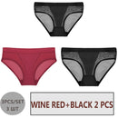 FINETOO 3PCS/Set Women Panties Sexy Mesh Lingerie Breathable Female Underwear For Woman Low-Rise Underpant Woman Panties Briefs