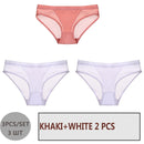 FINETOO 3PCS/Set Women Panties Sexy Mesh Lingerie Breathable Female Underwear For Woman Low-Rise Underpant Woman Panties Briefs