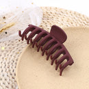 2021 Korean Solid Big Hair Claws Elegant Frosted Acrylic Hair Clips Hairpins Barrette Headwear for Women Girls Hair Accessories