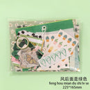 JIANWU Literary album series Tape sticker material paper set Simple   Decoration basics journal ins Writable diary