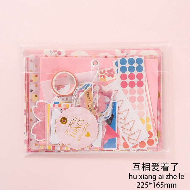 JIANWU Literary album series Tape sticker material paper set Simple   Decoration basics journal ins Writable diary